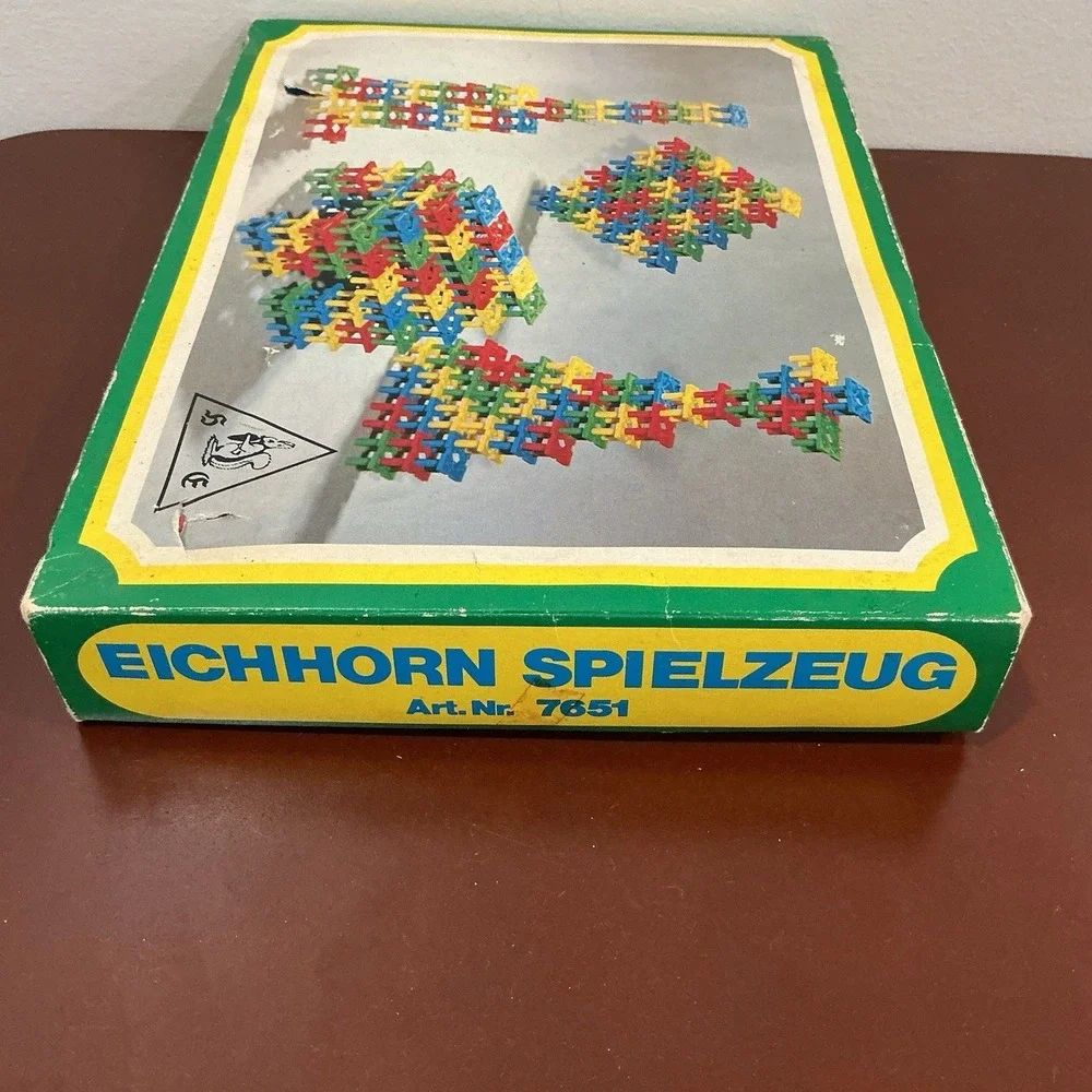 VTG Eichhorn Holzbausteine Rising Towers Building Construction Set Art Nr 7651‎